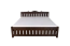 Modernes stabiles Doppelbett Eiche Massivholz Pirol 90, Walnussfarben, Matratzenmaße 180 x 200 cm, langlebig und stabil, hochwertig verarbeitet