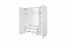 Drehtürenschrank / Kleiderschrank Minnea 07, Farbe: Weiß - Abmessungen: 206 x 180 x 57 cm (H x B x T)