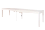 Esstisch ausziehbar, Farbe: Weiß - Abmessungen: 140 - 340 x 90 cm (B x T)