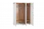 Drehtürenschrank / Kleiderschrank Lotofaga 15, Farbe: Weiß / Walnuss - 227 x 181 x 59 cm (H x B x T)