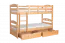 Stockbett für Erwachsene "Easy Premium Line" K18/n inkl. 2 Schubladen und 2 Abdeckblenden, Kopfteil mit Löchern, Buche Vollholz massiv Natur - Liegefläche: 90 x 200 cm, (B x L) teilbar