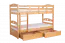 Stockbett für Erwachsene "Easy Premium Line" K19/n inkl. 2 Schubladen und 2 Abdeckblenden, Kopf- und Fußteil mit Löchern, Buche Vollholz massiv Natur - 90 x 200 cm (B x L), teilbar