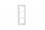 Hängeregal / Wandregal Milo 46, Farbe: Weiß, massiv - 37 x 108 x 25 cm (H x B x T)