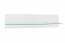 Hängeregal / Wandregal Patamea 04, Farbe: Weiß Hochglanz - 34 x 140 x 21 cm (H x B x T)