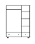Kleiderschrank Kiefer natur 120